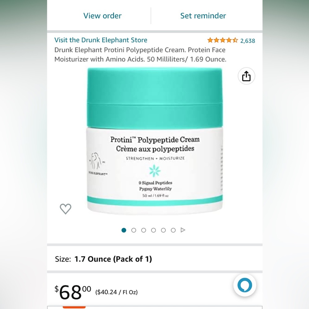 Amazon drunk elephant moisturizer